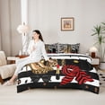 thumbnail image 5 of Erosebridal Brown Leopard Cheetah Print 7-Piece Bedding Comforter Set,Fashion Women High Heels Girls Gifts King Bedding Sets For Adults,Reversible, 5 of 7