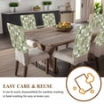 thumbnail image 4 of Sage Green Crystal Flower Chair Covers Set of 4 Irregular Texture Chair Back Covers Stretch Removable Washable Slipcovers Protector for Dining Room Kitchen Party Decor, 4 of 5