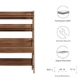 thumbnail image 6 of Modway Bixby Modern Style Particleboard and MDF Office Desk in Walnut, 6 of 7