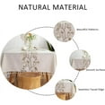 thumbnail image 3 of tablecloths Rectangular Rectangle Tablecloth Burlap Farmhouse Dining Table Cover Rustic Table Cloths Party Tablecloth Christmas Table Cloth (Rectangle/Oblong锛 x - Seats), 3 of 7