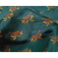 thumbnail image 4 of oneOone Silk Tabby Fabric Branch & Bird Block Print Sewing Fabric BTY 42 Inch Wide, 4 of 4