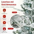 thumbnail image 4 of Demi Bonn 6 Feet Green+White Snow Flocked Tree - 661 Tips, Cool White LEDs, 3 Lighting Modes & Remote, 4 of 7
