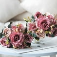thumbnail image 4 of Artificial Peonies Silk Flowers, Faux Peony Bouquet 4 Bundles Florals Arrangements Decor for Farmhouse Home Boho Wedding Table Centerpiece, Fake Plastic Flowers for Vase Decoration, 4 of 8