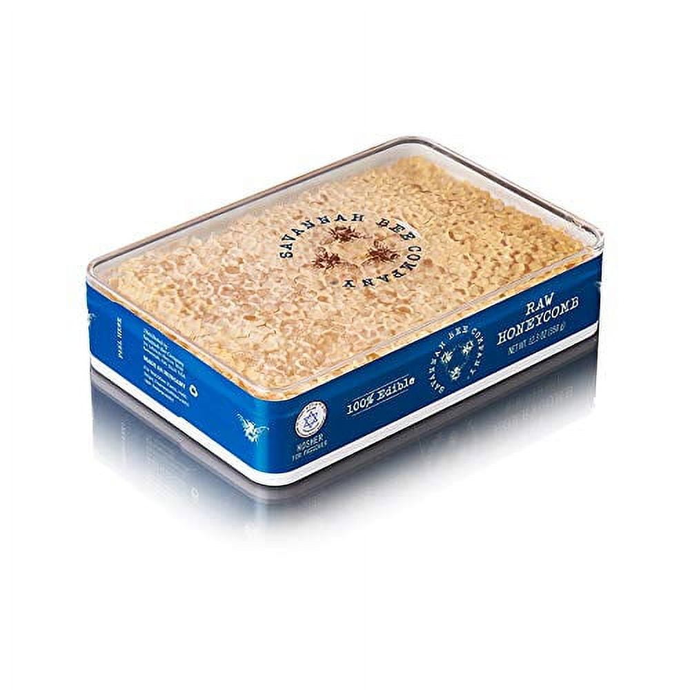 Raw Natural Honeycomb by Savannah Bee Company - 12.3 Ounce Pure Unfiltered Honey Comb