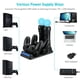 thumbnail image 3 of sweethay Reemplazo de la estación de carga cuádruple para controladores de movimiento PS4/PS Move 4 en 1 con indicador LED Videojuegos y accesorios, 3 of 6