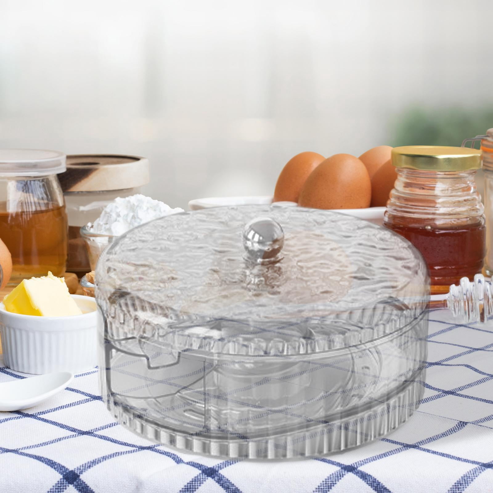 Fancyes Auto Rolling Egg Dispenser Stackable Egg Organizer Egg Tray Automatic Egg Roller Organizer for Restaurant Refrigerator Pantry Gray Single Tier