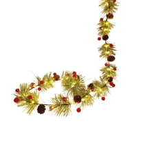 HCBY 9.8FT 30 Lights Christmas Pine Needles Pine Cones Vine String Lights,Warm Light Battery Powered for Mantle Fireplace Home Kitchen Table Centerpieces Party Decor