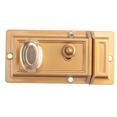 thumbnail image 5 of New Arrivals Zinc Cylinder Deadbolt Latch Lock for Night Gate Door Entrance,Gold, 5 of 9