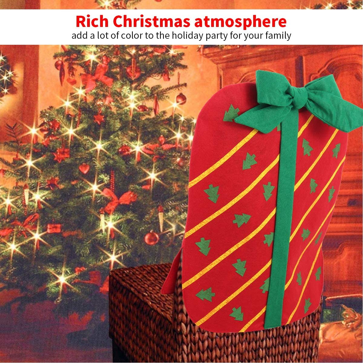 Bueautybox Christmas Chair Covers High Back Chair Cover 3 Colors Dining Chair Slipcover For Christmas Decorations Walmart Com Bueautybox Christmas Chair Covers High Back Chair Cover 3 Colors Dining Chair Slipcover For Christmas Decorations Walmart Com