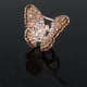 thumbnail image 5 of Moda Crystal Butterfly Mujeres Lady Hair Claw Clips Barrette Hair Clamp - Champagne Macarena pinza de pelo de garra, 5 of 6