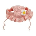 thumbnail image 4 of Stgfyxgs Cartoon Pet Hat Autumn Winter Cats Hat Halloween Easy to Wear Cute Dog Hat Headwear for Small Dogs Kitty Travel Props Walking Pink M, 4 of 9