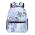 thumbnail image 1 of Easygdp Bird Butterfly Stripe Mochila Ergonómica Versátil para Laptop - Múltiples Bolsillos, Correas Ajustables, Unisex para Escuela, Viajes y Actividades al Aire Libre-One Size, 1 of 5
