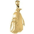 thumbnail image 1 of 18K Yellow Gold Penguin Pendant - 38 mm, 1 of 2