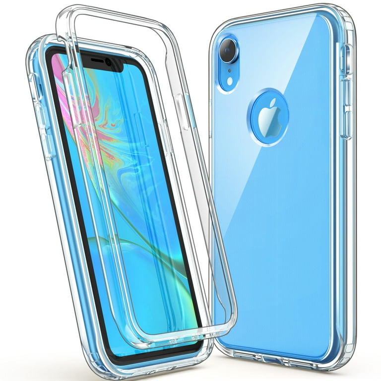 ULAK iPhone XR Case, Stylish Heavy Duty Hybrid Hard PC Back Cover and Front  Bumper Frame Phone Case for Apple iPhone XR 6.1 inch for Women Men Girls