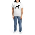 thumbnail image 4 of CafePress - Kerry Blue Terrier Women's Light Pajamas - Women's Short Sleeve Print T-Shirt and Pants Light Cotton Pajama Set, 4 of 7