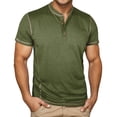 thumbnail image 3 of Henley Shirts for Men Summer Casual Short Sleeve Soft Breathable Relaxed Fit Henley Tshirts Mens Tees, 3 of 6