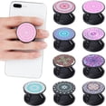 thumbnail image 1 of 9 Pieces Cell Phone Grip Holder Colorful Collapsible Phone Holder Self-adhesive Sublimation Phone Holders For Smartphone And Tablets (nebula), 1 of 4