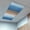 Navy Blue Brown, variant on Black Gray Ombre Fluorescent Light Covers, Vintage Country Wooden Magnetic Light Covers for Ceiling Lights, Fluorescent Ceiling Shade Filters for Classroom Bedroom Office 4x2Ft x 4PCS