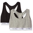 thumbnail image 1 of Bralette Calvin Klein Carousel para mujer, 2 unidades, color negro/gris, talla M, 1 of 4
