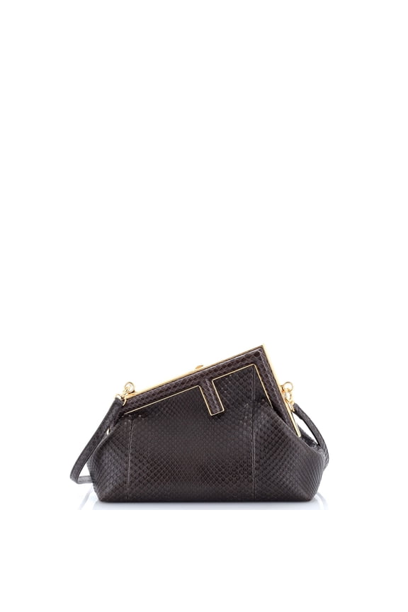 Pre-Owned First Bag Python Small By Rebag