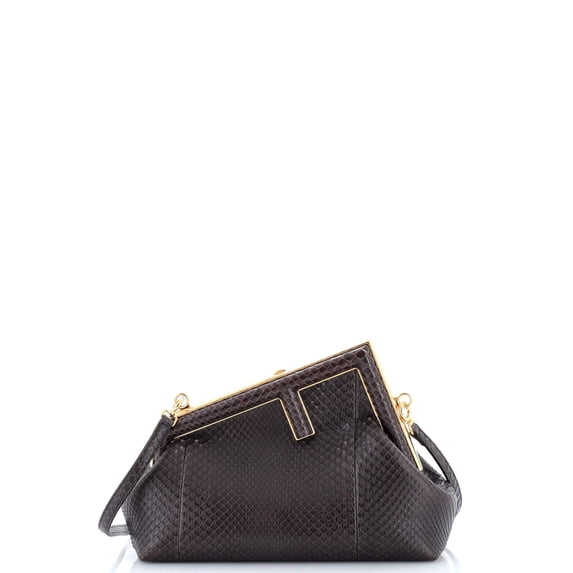 Pre-Owned First Bag Python Small By Rebag