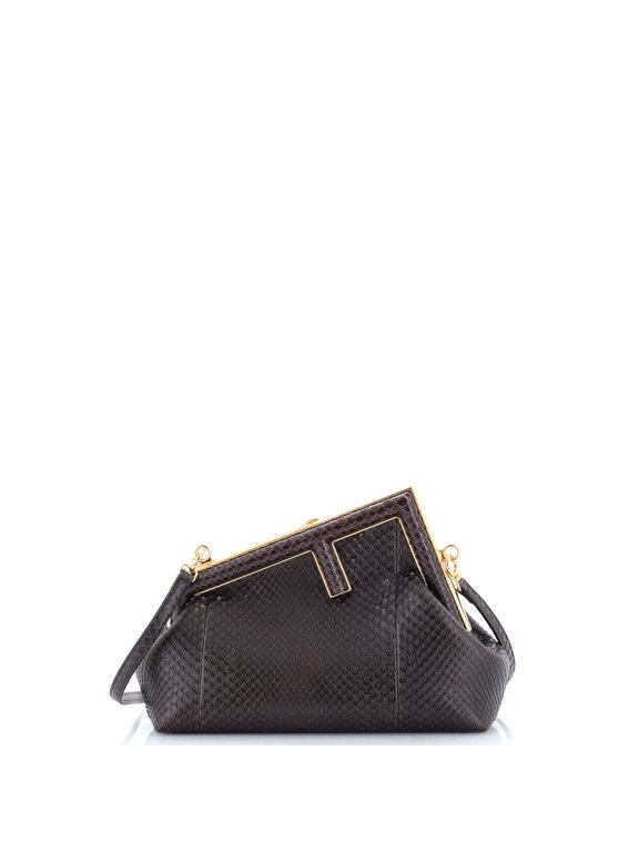 Pre-Owned First Bag Python Small By Rebag