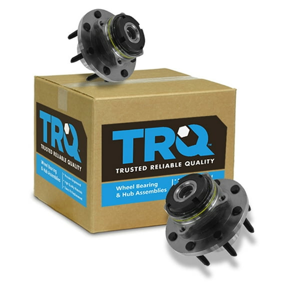 TRQ Front Wheel Hub & Bearing Pair Set for 99-01 Ford Super Duty Pickup 4WD 4x4 BHA53317 Fits select: 1999-2001 FORD F250, 1999-2001 FORD F350