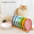 thumbnail image 4 of Cuenco de comida elevado extra ancho para gatos, cuencos elevados para mascotas, comedero antivómitos para gatos, cuencos de cerámica para perros y gatos sin estrés, 4 of 5