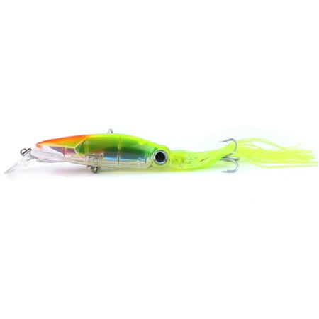 Squid Skirt Trolling Fishing Lure 14cm / 40g Bionic Squid Baits Artificial Fishing Lures Hard Squid Skirts Octopus Lure Trolling Fishing Baits Fishing Tackle ()