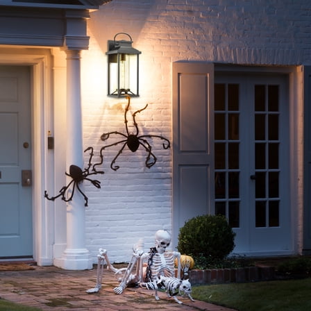 Modern Textured Black Outdoor Wall Sconce Lantern - Waterproof Anti-Rust Porch Light Fixtures for Home and Garage, E26 Base Socket (1 Pack)-No Bulbs Included