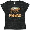thumbnail image 3 of Inktastic Wyoming Vacation Bear Silhouette Women's T-Shirt, 3 of 5