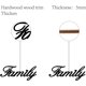 thumbnail image 3 of Letrero familiar de madera para decoración de pared, letras recortadas con láser, accesorios decorativos modernos sin terminar, 3 of 9