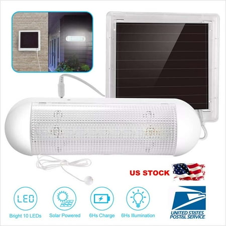 

Garage Shed Light Solar Power LED Security Light Kit CorRiddor Garden Yard Lights