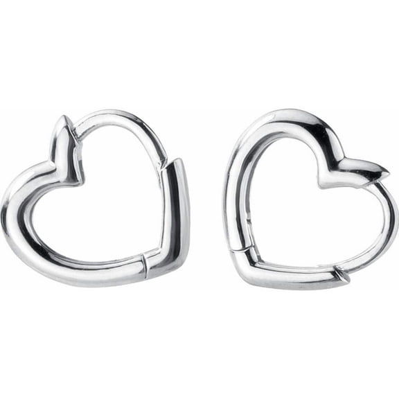 Dainty Love Heart Shaped Small Hoop Sleeper Earrings for Women 925 Sterling Silver Daith Heart Cartilage Tragus Cute Minimalist Hoops Jewelry Gifts Mom Friend Bridemaid