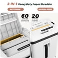 thumbnail image 6 of QUIETLEMON 150 Sheet Auto Feed Paper Shredder, 60 Minutes Nonstop Heavy Duty Shredders, P5 Micro-Cut, Shred CD/Card for Home Office Use, 6 of 7