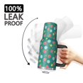thumbnail image 3 of 40oz Pioneer Flower Floral Print Pattern Insulated Tumbler with Handle, BPA-Free Leak Proof Lid and Straws, Double Wall Vacuum, Hot 12h/Cold 34h, 3 of 6