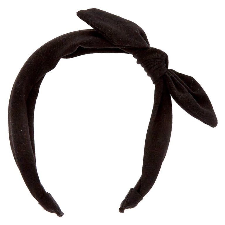 Cute black bow headband Amazon.com: Black Bowknot Headband with Knotted Bows - Big  main image 4