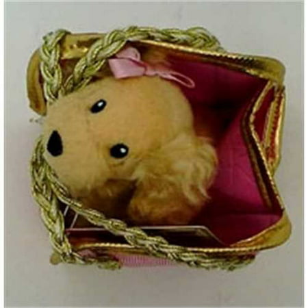Pucci Pups Gold Micro Bag w/ Cocker Spaniel
