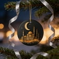 thumbnail image 5 of Staron Ramadan Hanging Decoration, Ceramic Ornament for Home Decor, Crescent Moon Garland for Car Window Door Wall Islam Festival, 5 of 7