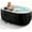75"L x 47"W x 25"H Oval Hot Tub Spa, variant on Inflatable Hot Tub 73"x73"x25", 4-6 Person Large Square Outdoor Spa Blow Up Hottubs with 130 Bubble Jets, Blow Up Air Hot Tub with Heater Pump, Insulated Cover, 2 Filter Cartridges