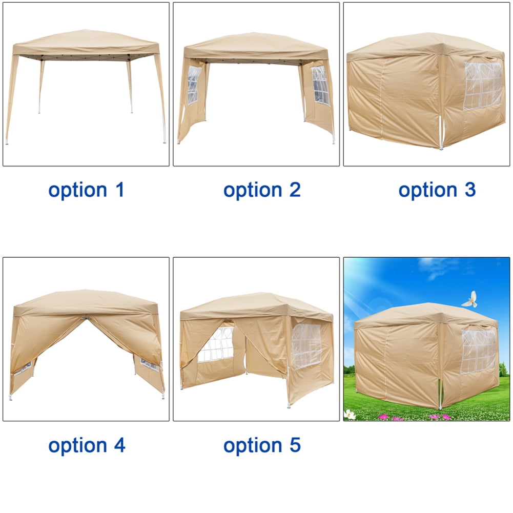 Aimee Lii 116"x116" Canopy Tent Heavy Duty Canopy, Outdoor Tent Canopy for Wedding Party Event Tent, Brown Aimee Lii 116"x116" Canopy Tent Heavy Duty Canopy, Outdoor Tent Canopy for Wedding Party Event Tent, Brown