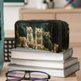 thumbnail image 6 of PhooArto Pencil Case, Cats Mushrooms Galaxy Large Capacity Pencil Pouch Stationery Pen Bag, 6 of 7