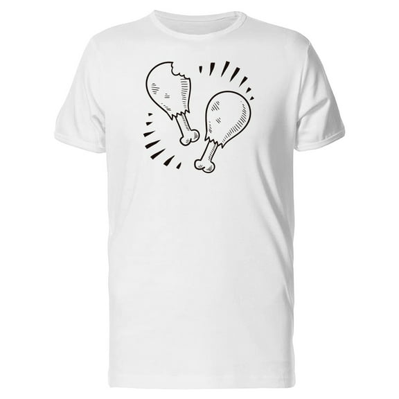 Chicken Drumstick Sketch Tee Men's -Image by Shutterstock