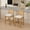 Beige2, variant on Jianyuan Song 4 Pcs Rattan Back Bar Stools Set, Solid Wood Bar Height Chairs with Linen Cushion, 38.6" Tall Kitchen Island Stools for Dining Room & Café, Available in Beige