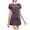 Purple, variant on yillto 2 Piece Tennis Dress for Women High Waist Pleated Skirt Short Sleeve Workout Shirts Sets Outfits