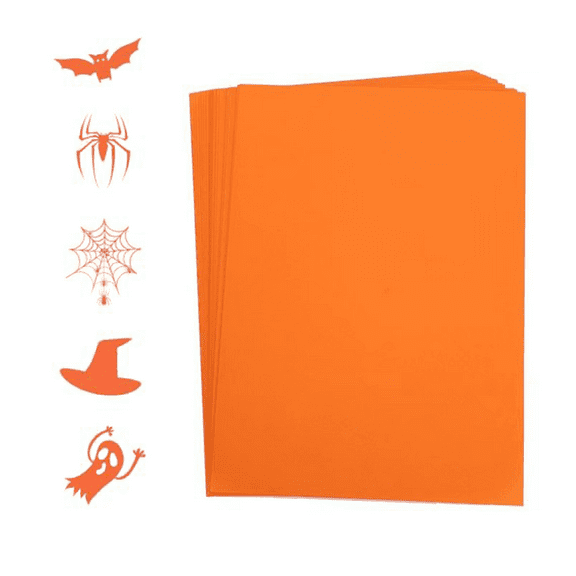 50 Sheets Cardstock 8.5 x 11 inchs, 250gsm/92lb Paper Thick Paper Cardstock Paper for Crafts, Christmas Cards Making, Invitations, Printing, Drawing, Scrapbook Supplies Orange