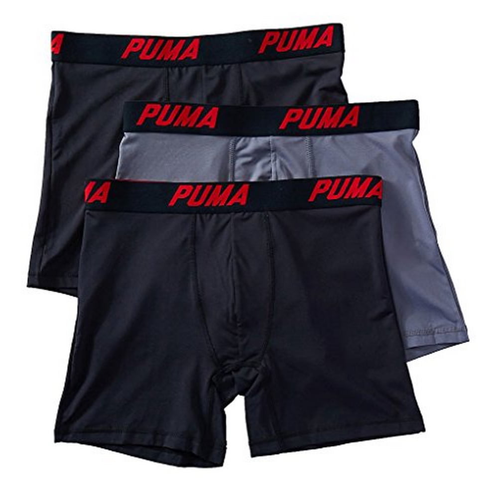 PUMA - Puma Mens 3-pack Boxer Brief - Walmart.com - Walmart.com