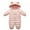 Pink, variant on XBASW Baby Boys Girls Cotton Romper Coat Toddler Hooded Snowsuit Newborn Thick Warm Jumpsuit Onesies Outfit for Fall Winter 0-12M