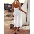 thumbnail image 3 of Women's Swimsuit Cover Up Bikini Sexy Beach Dress Suspender Crochet Hollow Beach Cover Up for Women, 3 of 6