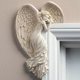 thumbnail image 1 of Ornamento Del Marco De La Puerta Resina Ángel Ala Estatua Puerta Marco Ornamento 3D Ángel Escultura Colgante (Izquierda) Wdftyju  Libre de BPA, 1 of 3